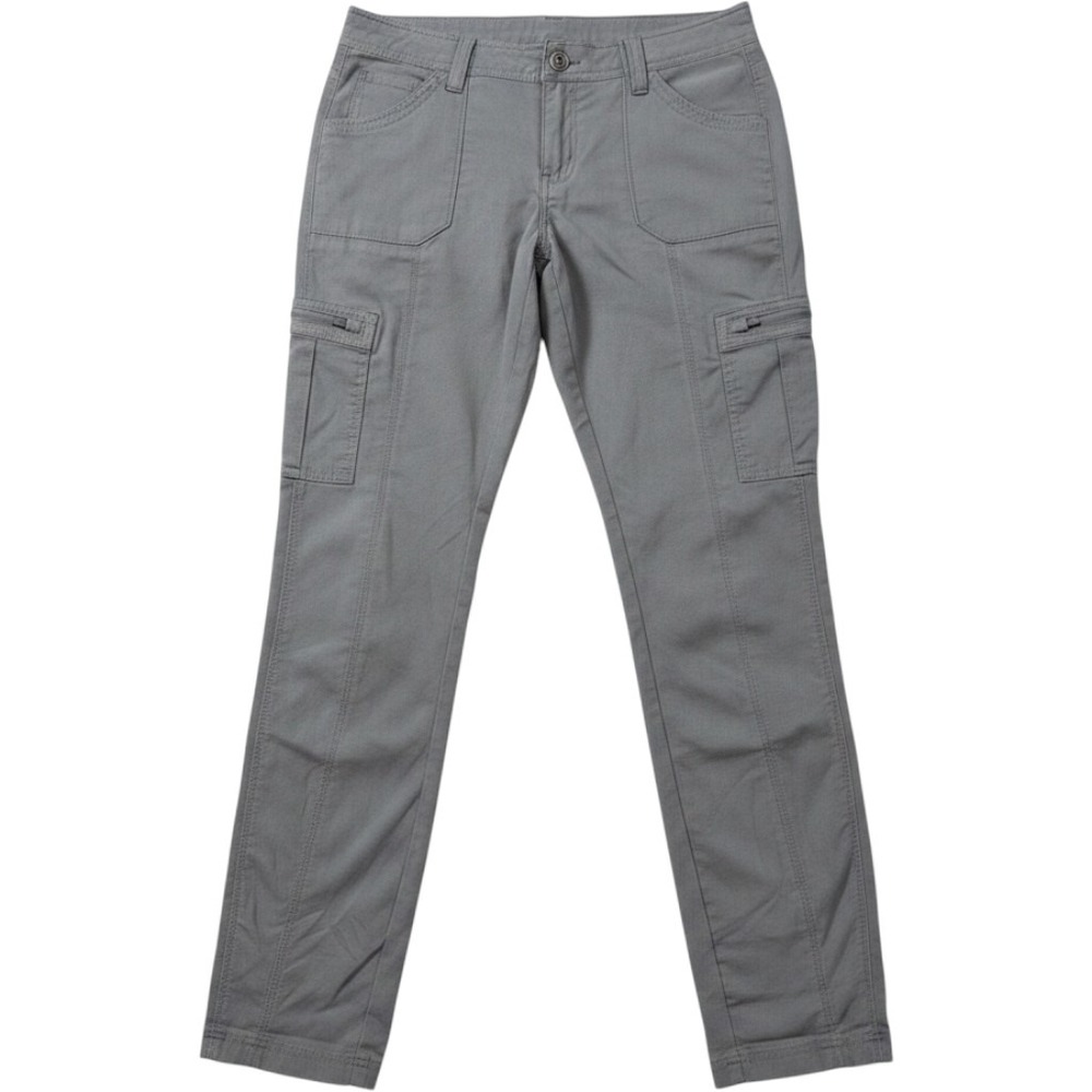Kuhl Gray Ripstop Cargo Pants Womens Size 2 Long Straight Leg Outdoor Hiking